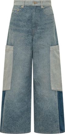 Ganni Light Blue Loose High Rise Jeans