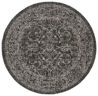 Safavieh Alfombra lana gris/azul marino 160 x 160 cm