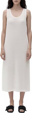 Rita Row Scaly Midi Dress In White