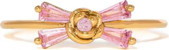 Girls Crew Rosette Ribbon Ring in Gold/pink at Nordstrom, Size 8