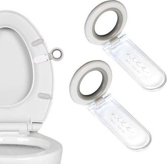 OEM Elevador De Inodoro Elevador De Tapa De Inodoro Evita El Contacto Con La Manija Del Asiento Inodoro De Ba&ntilde;o E Higi&eacute;nico Juego De 2 Piezas Blanco
