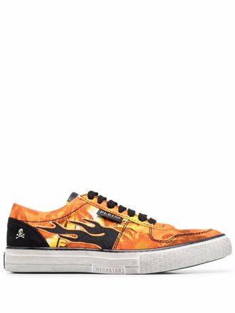 Philipp Plein Flame low-top sneakers - Oranje