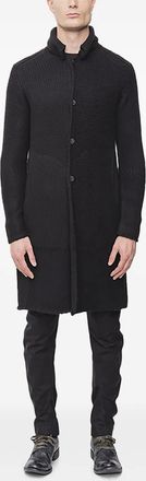 Devoa Cardigan a collo alto - Nero