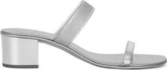 Giuseppe Zanotti Metallic muiltjes - Grijs