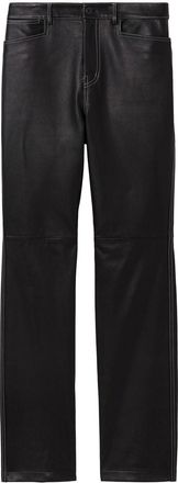 Proenza Schouler straight leather trousers - women - Sheepskin/TENCEL - 2 - Black