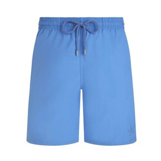 Vilebrequin Badmode, Heren, Blauw, XL, Okoa Water-reactive Starlettes Lange Zwemshorts