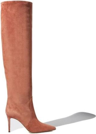 Scarosso Carra Boots - Dames - Laarzen met Hak - Roze - 36 EU - Su&egrave;de - Schoenen
