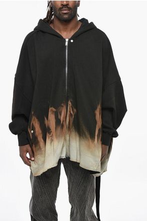 Rick Owens DRKSHDW Felpa Hoodie JUMBO in Cotone Organico Oversize Fit taglia M