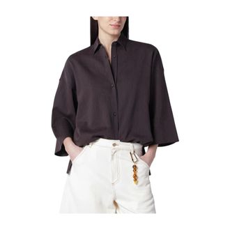 Darkpark Shirts, female, Brown, Size: S Dora Delave Shirt