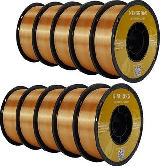 OEM Filamento Para Impresora 3d, 1,75 Mm De Di&aacute;metro, Tricolor Para Mayor Variedad: Oro, Plata Y Cobre