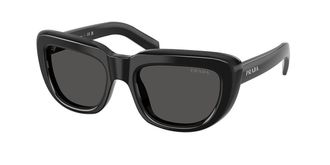 Prada PR D07SF Asian Fit 16K08Z Womens Sunglasses Black Size 54