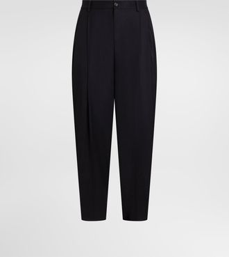 Dolce & Gabbana Flannel Trousers - Man Pants And Shorts Blue 44