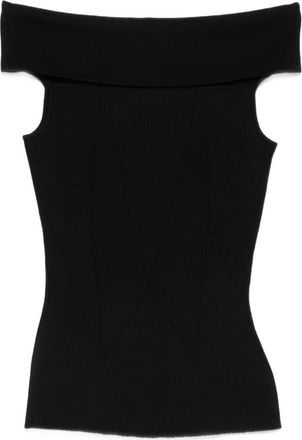 Givenchy Off-shoulder Ribbed Top