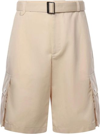 Jacquemus Casual Shorts, male, Beige, L, Cargo Bermuda Shorts