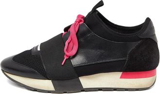 Balenciaga Race Runner leather sneakers - Black