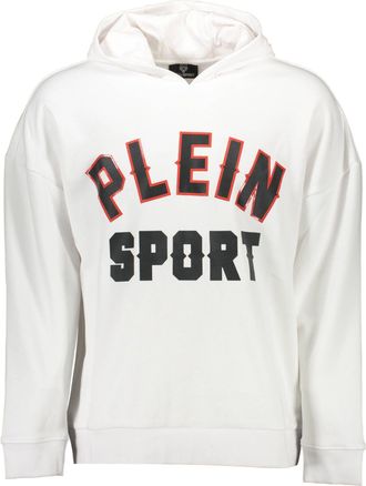 Plein Sport Bianco Cotton Men Mens Sweatshirt