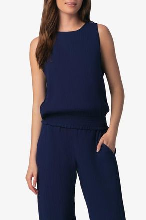 Helen Jon Island Sleeveless Top in Navy at Nordstrom, Size X-Large