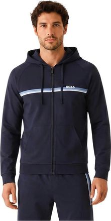 HUGO BOSS Hoodies & sweatvesten, Heren, Blauw, 2Xl, Katoen, Katoenen Sweatshirt