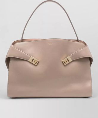 Ferragamo hug medium leather tote bag