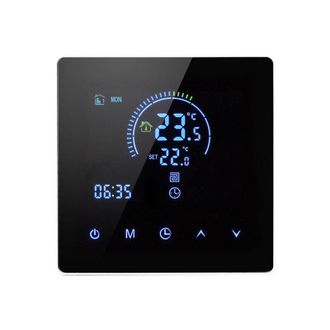 OEM Termostato Con Conexi&oacute;n Wifi Para Caldera De Gas, Termostato De Ambiente Programable, Controlador De Temperatura Mural Digital De 3 A, Negro