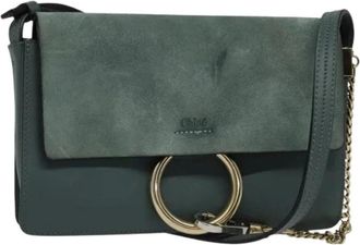 Chlo&eacute; Pre-owned Su&egrave;de Schoudertas - Dames - Vintage Schoudertas - Blauw - ONE Size - Su&egrave;de - Vintage