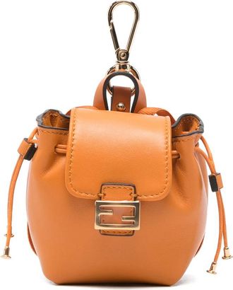 Fendi Drawstring Logo-plaque Bag Charm