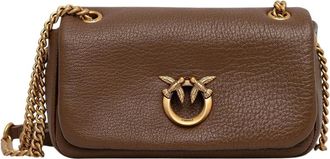 Pinko Pinko, Dames, Tassen, Bruin, Maat: ONE Size Katoen