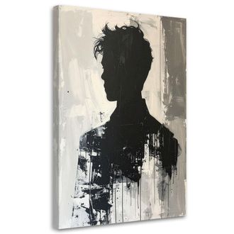 Feeby Impresi&oacute;n De Imagen Figura De Un Hombre Abstracci&oacute;n En Beige Estilo Boho 70x100