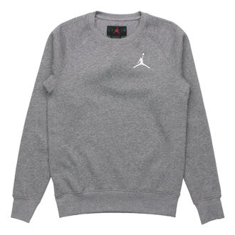 Air Jordan Fleece Lined Stay Warm Sports Round Neck Pullover Gray DC6716-091
