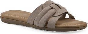 White Mountain Fraley Slide Sandal in Taupe Embossed at Nordstrom Rack, Size 9