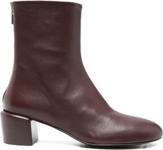 Officine Creative Stivali con zip e tacco largo - Rosso