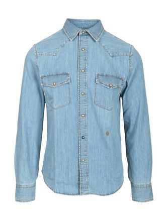 Jacob Cohen Western Shirt Shirts Light Blue-Uomo