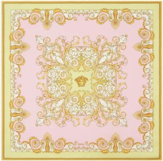 Versace Foulard 90X90 Spring Barocco Printed Bio Silk Twill