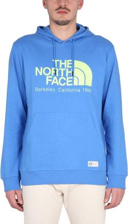 The North Face Blue Graphic Logo Hoodie