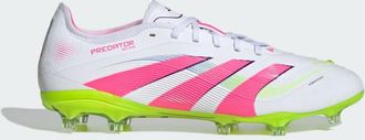 adidas adidas Performance Unisex Predator Pro Firm Ground Boots - White - Size UK 10