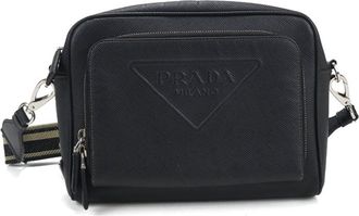 Prada Black Leather Shoulder Bag (Pre-Owned)