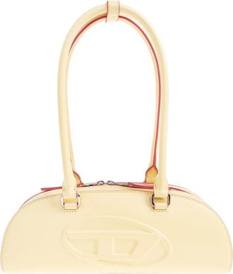 Diesel Tassen, Dames, Geel, ONE Size, Leer, 1DR Dome Schoudertas