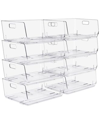 Sorbus Stackable Large Storage Bins - 8-Pack