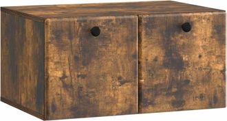 vidaXL Mueble De Tv De Pared 59,5 X 41 X 30 Cm Roble Ahumado Vidaxl