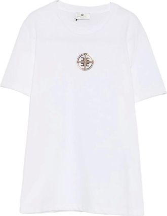 Elisabetta Franchi Mujer, Camisetas, Blanco, Talla: S