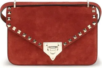 Valentino Garavani Multicolor Suede Leather Shoulder Womens Bag