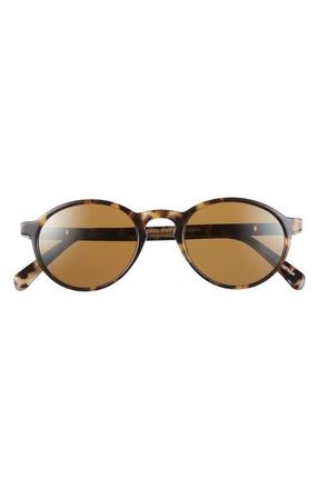Eyebobs Board Stiff 49mm Round Polarized Sunglasses in Tortoise /Black Tort /Brown at Nordstrom