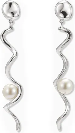 Agmes Teneille Sterling Silver Earrings - One Size