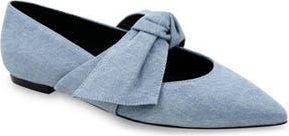 Bcbgmaxazria Prely Pointed Toe Flat in Denim at Nordstrom Rack, Size 7.5