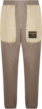 Moschino Broeken, Heren, Beige, S, Katoen, Moderne Broek