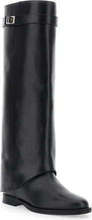 Via Roma 15 Womens Boots Leather Black Smooth