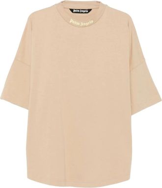 Palm Angels Hombre, Camisetas, Beige, Talla: M