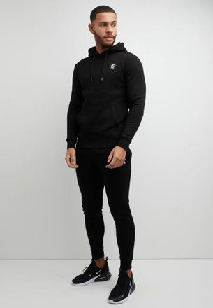 The Gym King Basis Mens Tracksuit Black Cotton - Size Large