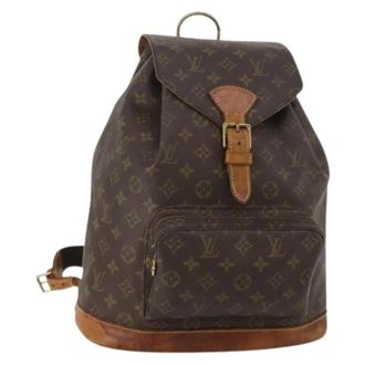 Louis Vuitton Pre-owned Palm Springs Backpack - Dames - Pre-owned - Bruin - Maat: ONE Size Leer