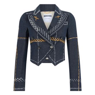 Moschino Donna, Giacche, Blu, S, new